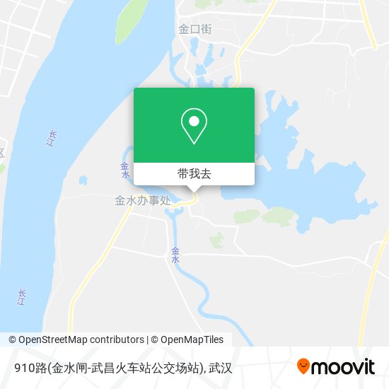 910路(金水闸-武昌火车站公交场站)地图