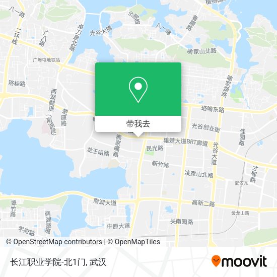 长江职业学院-北1门地图