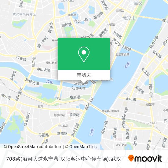 708路(沿河大道永宁巷-汉阳客运中心停车场)地图
