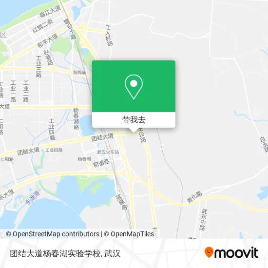 团结大道杨春湖实验学校地图