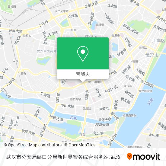 武汉市公安局硚口分局新世界警务综合服务站地图