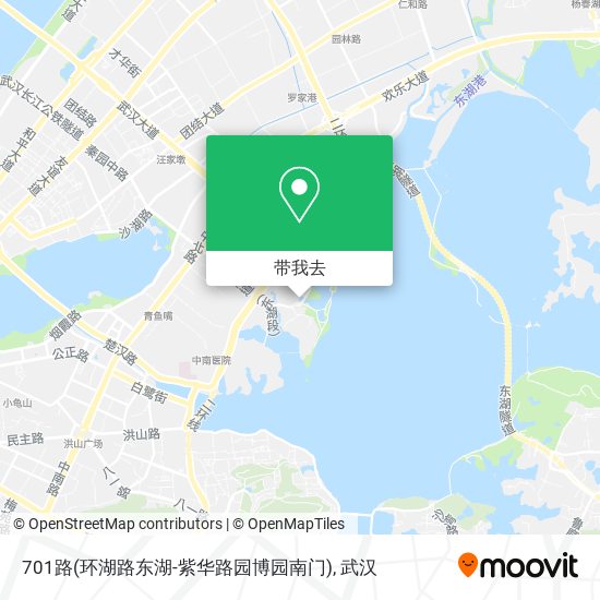 701路(环湖路东湖-紫华路园博园南门)地图