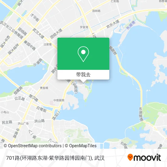701路(环湖路东湖-紫华路园博园南门)地图