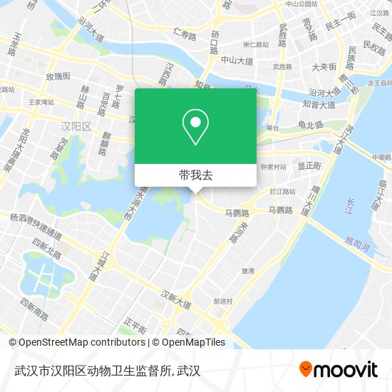 武汉市汉阳区动物卫生监督所地图