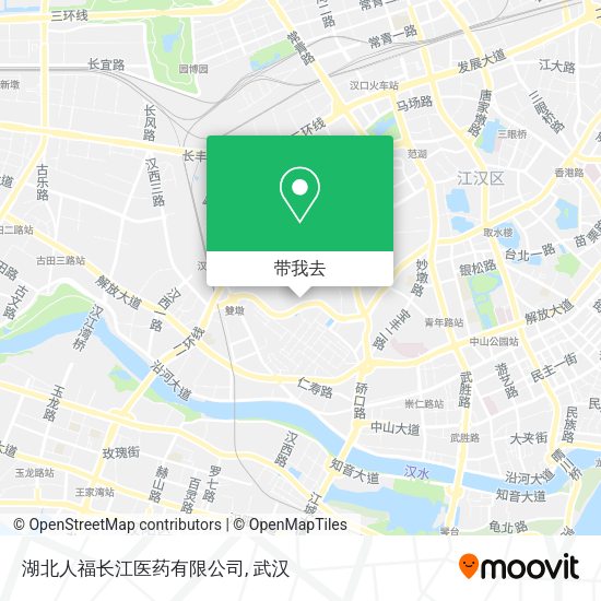 湖北人福长江医药有限公司地图