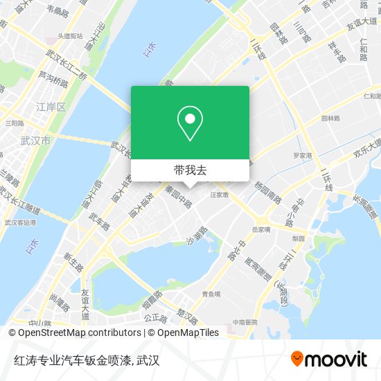 红涛专业汽车钣金喷漆地图