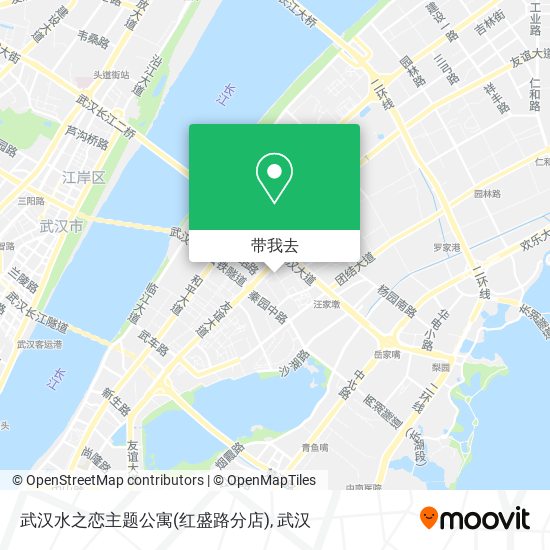 武汉水之恋主题公寓(红盛路分店)地图