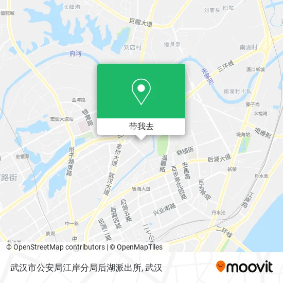 武汉市公安局江岸分局后湖派出所地图