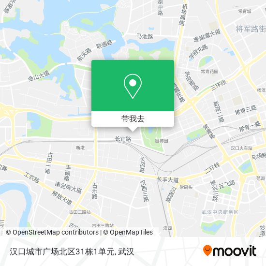 汉口城市广场北区31栋1单元地图