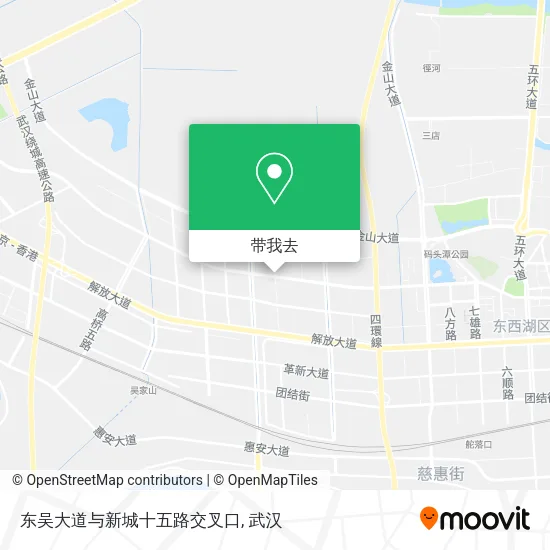 东吴大道与新城十五路交叉口地图