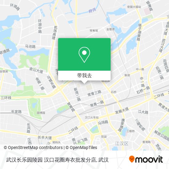 武汉长乐园陵园 汉口花圈寿衣批发分店地图