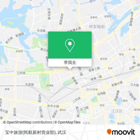 宝中旅游(民航新村营业部)地图