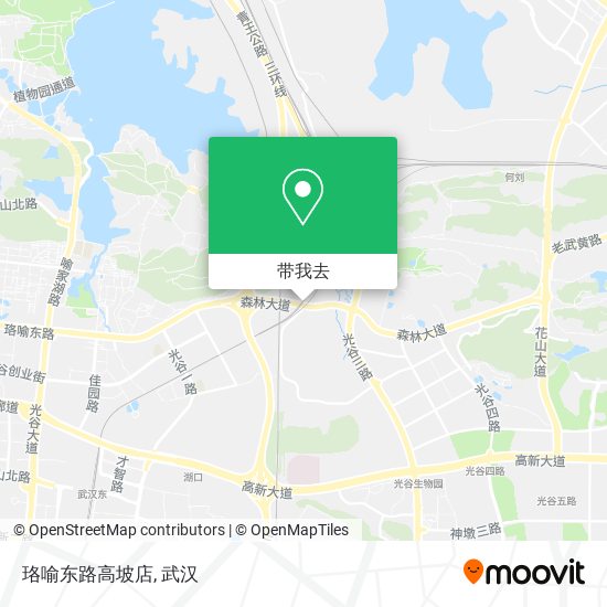 珞喻东路高坡店地图