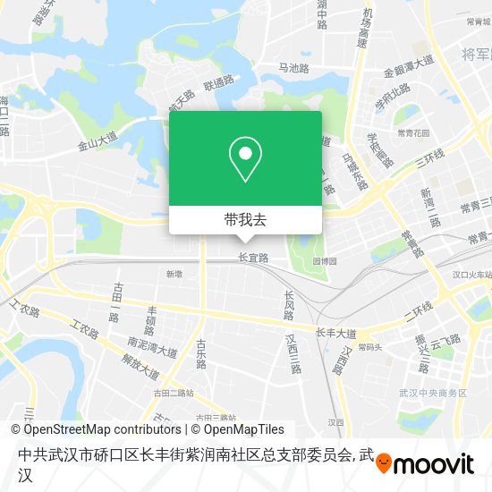 中共武汉市硚口区长丰街紫润南社区总支部委员会地图