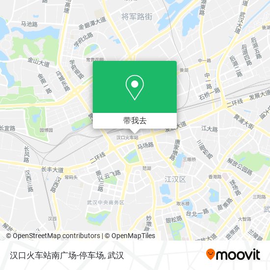 汉口火车站南广场-停车场地图