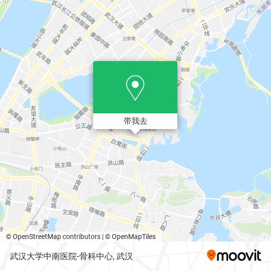 武汉大学中南医院-骨科中心地图