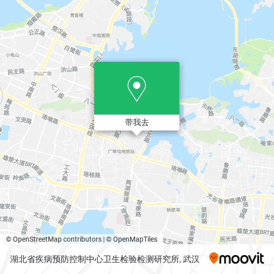 湖北省疾病预防控制中心卫生检验检测研究所地图