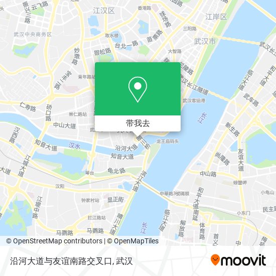 沿河大道与友谊南路交叉口地图