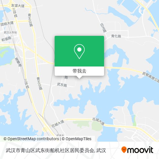 武汉市青山区武东街船机社区居民委员会地图