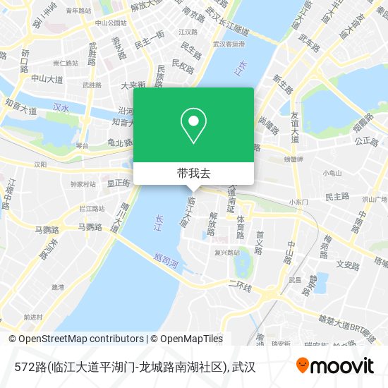 572路(临江大道平湖门-龙城路南湖社区)地图