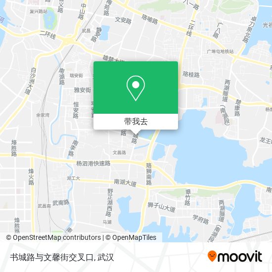 书城路与文馨街交叉口地图