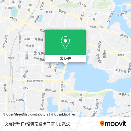 文馨街出口(珞狮南路出口南向)地图