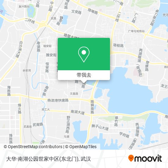 大华·南湖公园世家中区(东北门)地图