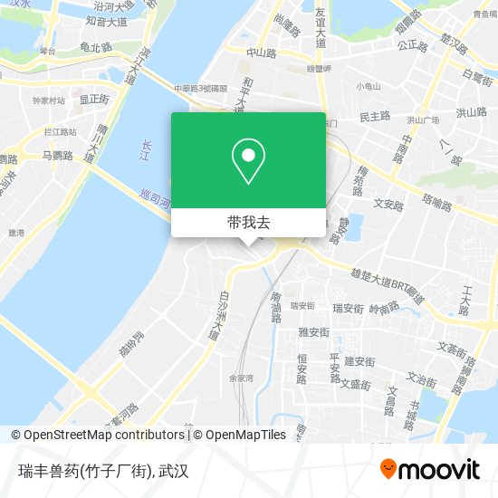 瑞丰兽药(竹子厂街)地图