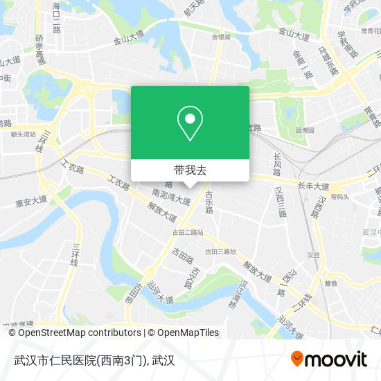 武汉市仁民医院(西南3门)地图