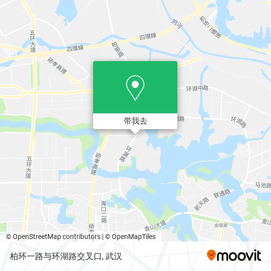 柏环一路与环湖路交叉口地图