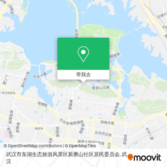 武汉市东湖生态旅游风景区新磨山社区居民委员会地图