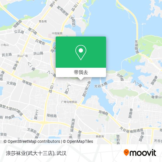 浪莎袜业(武大十三店)地图