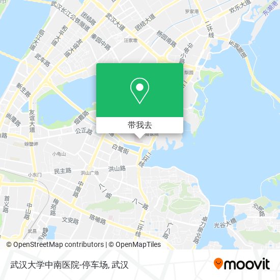 武汉大学中南医院-停车场地图
