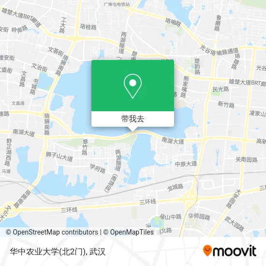 华中农业大学(北2门)地图