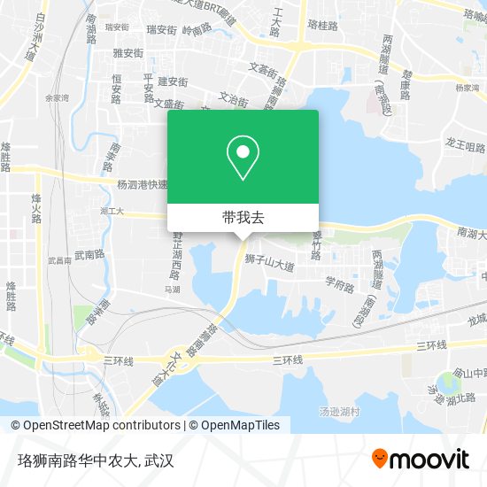 珞狮南路华中农大地图