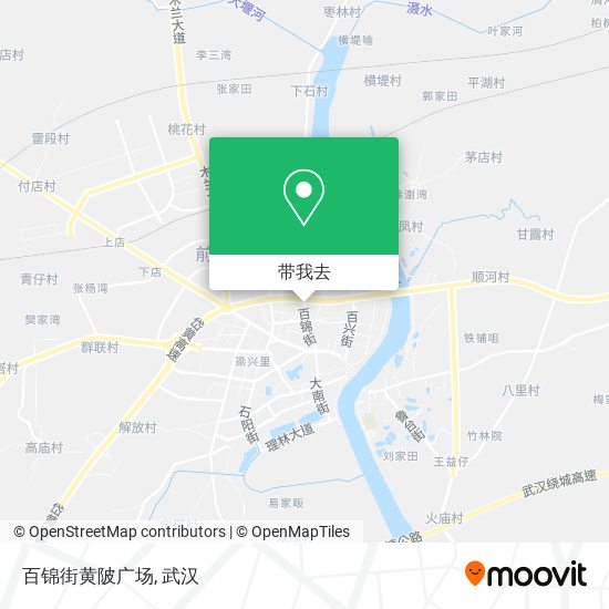 百锦街黄陂广场地图