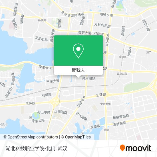 湖北科技职业学院-北门地图