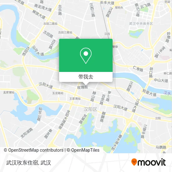武汉玫东住宿地图