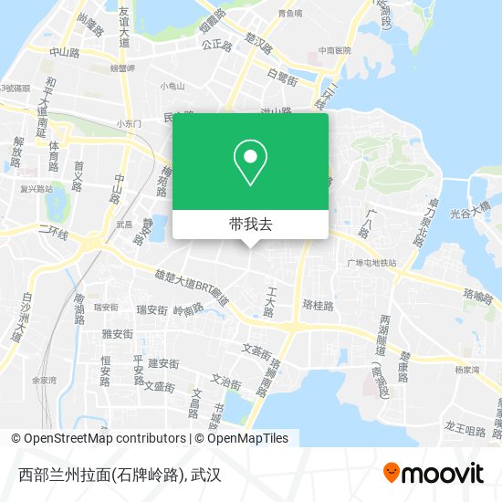 西部兰州拉面(石牌岭路)地图