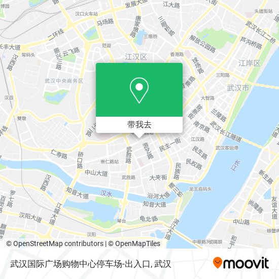 武汉国际广场购物中心停车场-出入口地图
