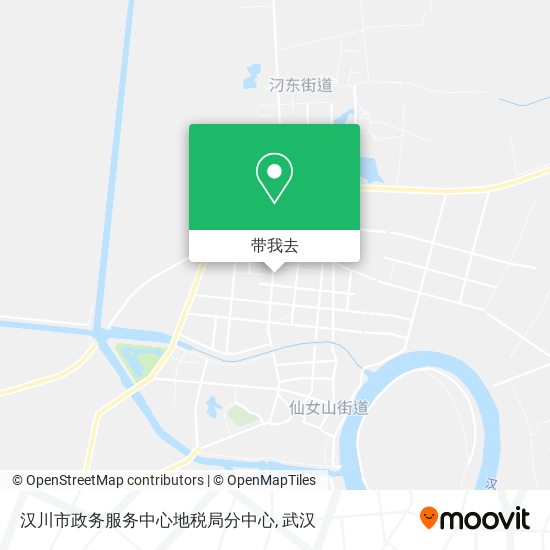 汉川市政务服务中心地税局分中心地图