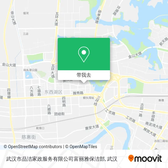 武汉市品洁家政服务有限公司富丽雅保洁部地图