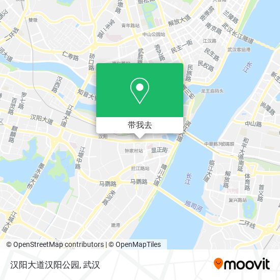 汉阳大道汉阳公园地图