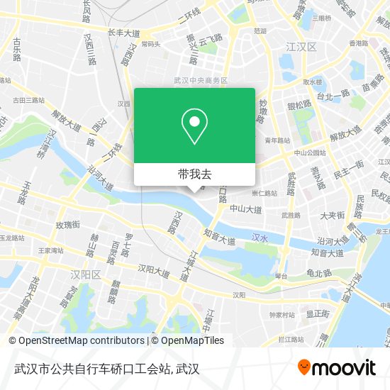 武汉市公共自行车硚口工会站地图
