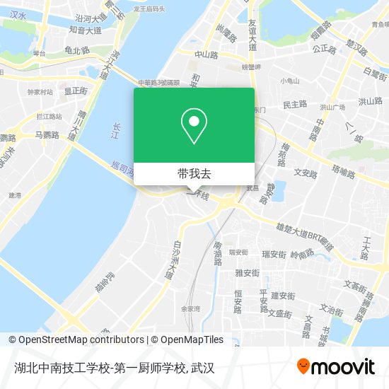 湖北中南技工学校-第一厨师学校地图