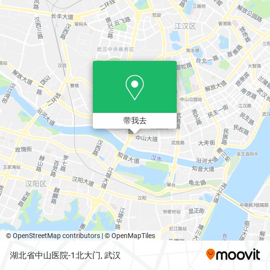 湖北省中山医院-1北大门地图