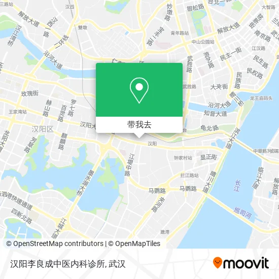汉阳李良成中医内科诊所地图