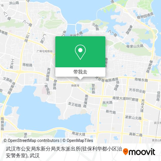 武汉市公安局东新分局关东派出所(驻保利华都小区治安警务室)地图