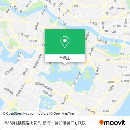 535路(麒麟路桃花岛-新湾一路长港路口)地图