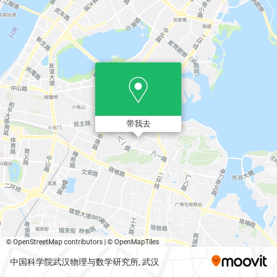 中国科学院武汉物理与数学研究所地图